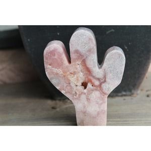 Pink Amethyst Cactus Shaped Stone